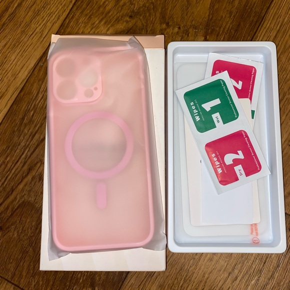 Peach Pink iPhone 15 pro max case - Picture 1 of 3